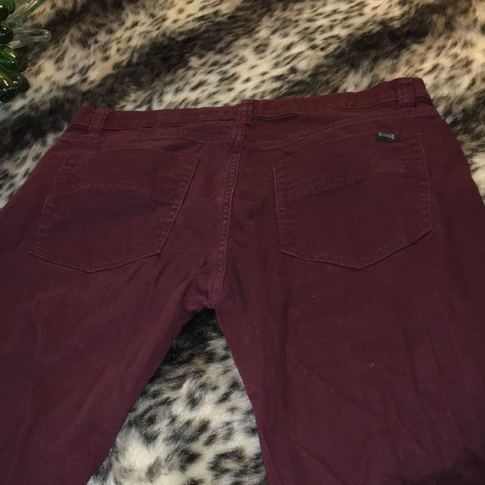 Maroon Jeans